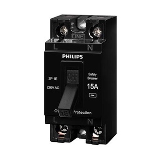 อุปกรณ์ไฟฟ้า เบรกเกอร์ลอย PHILIPS 15A 2P ติดตั้งง่ายและปลอดภัยมากกว่า