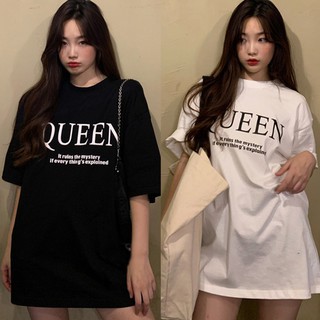 เสื้อยืดแฟชั่นสตรีไซต์ใหญ่ไม่รัดรูปพิมพ์ลายไซต์ใหญ่