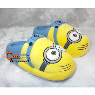 ลิขสิทธิ์แท้ 100% พร้อมส่ง! รองเท้าใส่ในบ้านมินเนี่ยนสองตา Minion