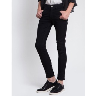 Golden Zebra Jeans กางเกงยีนส์ผ้ายืดสีดำขาเดฟ (size เอว 28-44)