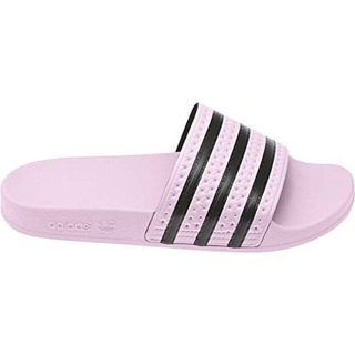 Adidas Adilette สีชมพูคาดดำ แท้💯%จากช้อปมีกล่อง