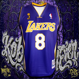 เสื้อบาส เสื้อบาสเกตบอล NBA LA.Lakers เสื้อทีม ลอส แองเจลิส เลเกอร์ส #BK0010 รุ่น Classic Kobe Bryant#8 ไซส์ S-5XL