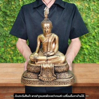 หลวงพ่อทอง วัดเขาตะเครา งานทองเหลือง หน้าตัก 5 นิ้ว เป็นพระพุทธรูปชื่อบ้านพระนามมงคล บ้านใดมีไว้บูชามีแต่เงินทองไหลมา