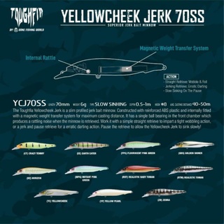 BONE TOUGHFIA YELLOWCHEEK JERK 70SS