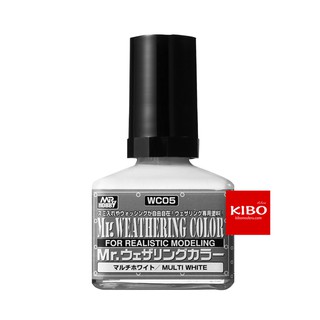 สีคราบขาว ตัดเส้นสีขาว มิสเตอร์ฮอบบี้ WC05 WHITE 40ML