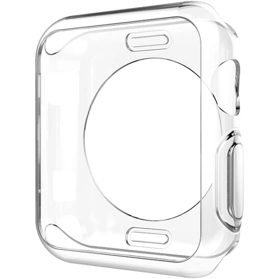 เคสซิลิโคนใสแบบนุ่ม (ไม่มีหน้าจอ) เข้ากันได้กับ Apple Watch 49/46/45/41/44/40/42/38mm Series Ultra/11/10/9/8/7/SE/6/5/4/3/2/1