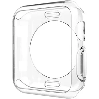 เคสซิลิโคนใสแบบนุ่ม (ไม่มีหน้าจอ) เข้ากันได้กับ Apple Watch 49/46/45/41/44/40/42/38mm Series Ultra/11/10/9/8/7/SE/6/5/4/3/2/1