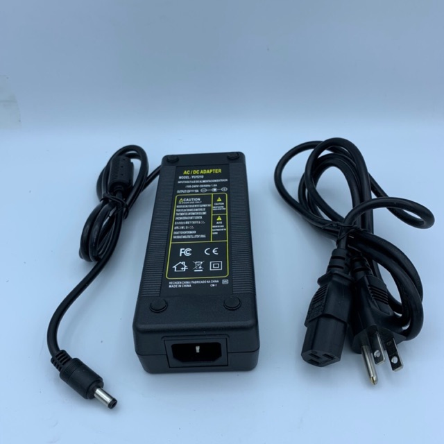 Adapter ตัวแปลงไฟ DC 220V to 12V10A สำหรับแปลงไฟบ้าน 220V เป็นไฟรถยนต์ 12V หัวDC5.5*2.1