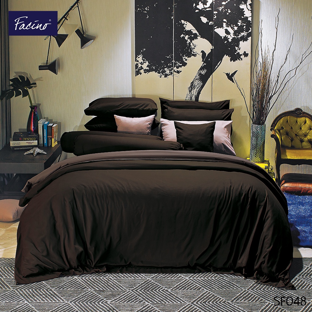 Facino ชุดผ้าปูที่นอน 6 ฟุต 5 ฟุต 5 ชิ้น  (ไม่รวมผ้านวม) ULTRA SOFT ผ้านุ่มมาก MIX & MATCH YOUR OWN STYLE