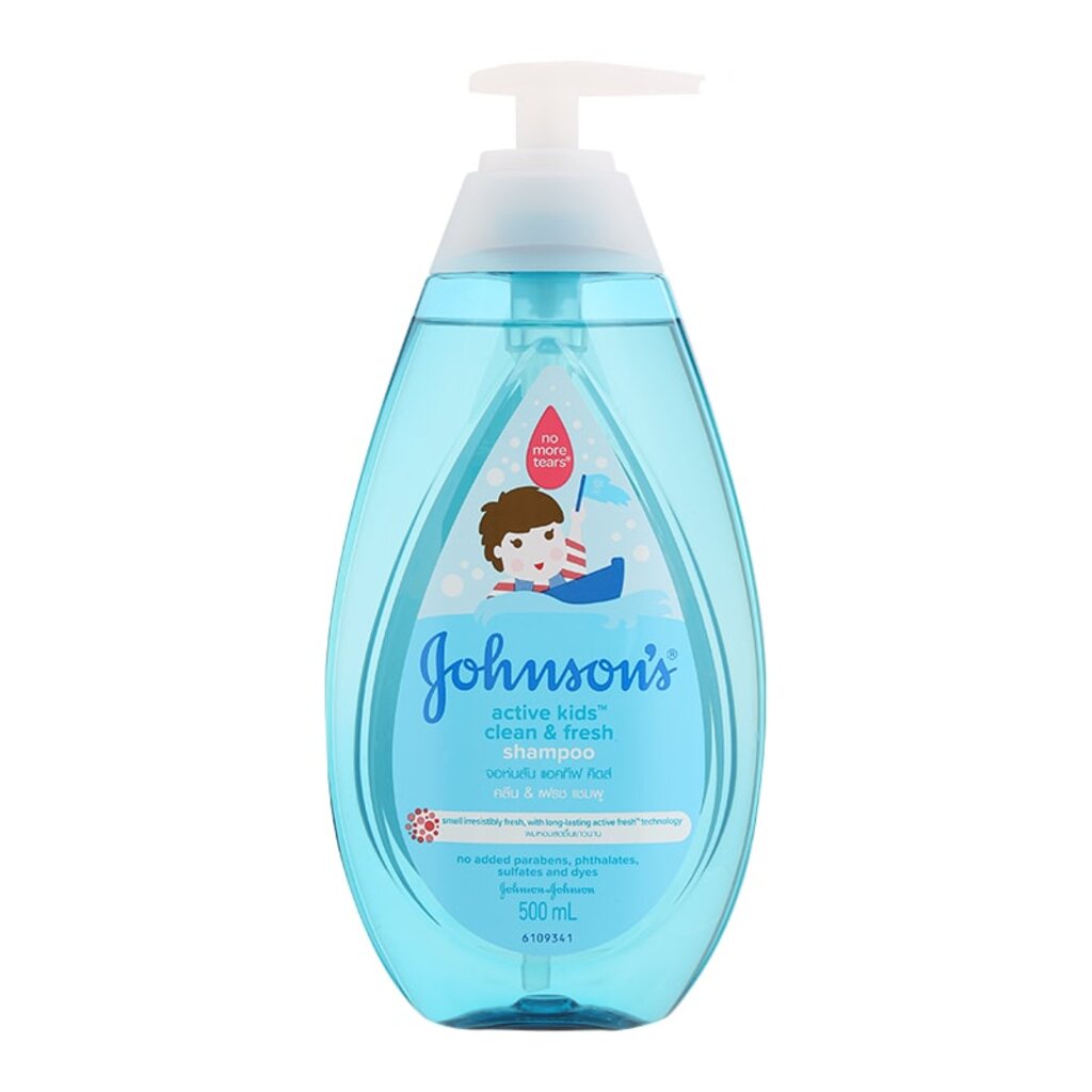 LeeMart ครีมอาบน้ำ และ ยาสระผม เด็ก จอห์นสัน Johnson's Baby Shampoo 500ML อาบสระ จอนสัน สีฟ้า ขนาด 5