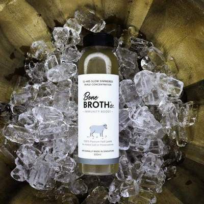 Bone Broth Dr Lamb Frozen Bone Broth สําหรับสุนัข 300ml