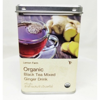 ชาดำผสมขิงอินทรีย์ Organic Black Tea Mixed Ginger Drink 12g.(6ซอง) Lemon Farm