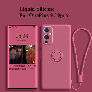 Oneplus 9 Pro OnePlus 8 Pro 8T OnePlus Nord เคสซิลิโคนเหลว ตัวยึด สายคล้อง เคสโทรศัพท์