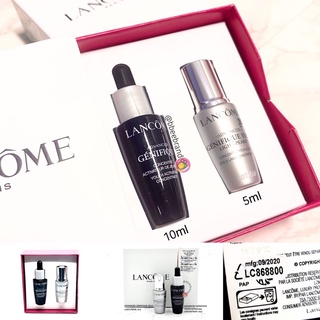 (แท้/พร้อมส่ง) Lancome Advanced Genifique Set (Serum10ml.+Eye5ml.) เซ็ตรวมตัวท้อปจากลังโคมได้ไปทั้งเซรั่มหน้าและตา