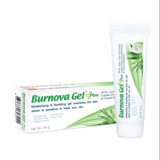 Burnova Gel Plus 25G.,70g.เบอร์นโนว่า เจล พลัส หลอดเขียว เพิ่มความชุ่มชื้นให้ผิว