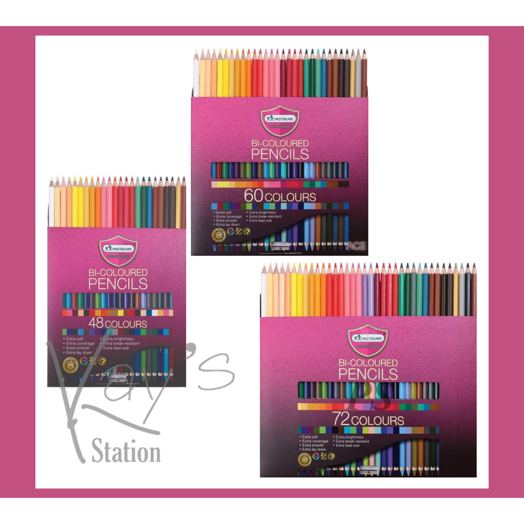 ถูกที่สุด! Master Art ดินสอสี 2 หัว รุ่นใหม่ สีไม้ 2 หัว สีไม้มาสเตอร์อาร์ต