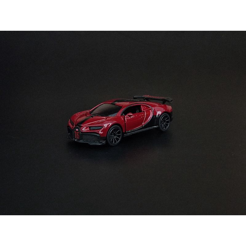 majorette bugatti chiron pur sport สีแดงดำ ล้อยาง หายาก