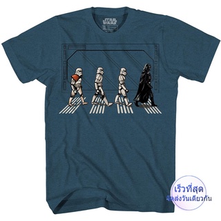 Luner เสื้อยืดแขนสั้น Star Wars Death Star Road Stormtrooper Crossing Mens T-Shirt Sports T-shirt