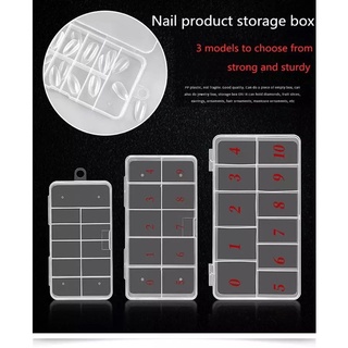 🪴กล่องใส่เล็บปลอม กล่องใส่พีวีซี Nail storage box armor jewelry