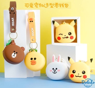 กระเป๋าใส่เหรียญ ออกแบบลายการ์ตูน เช่น โดราเอมอน และปิกัดี้