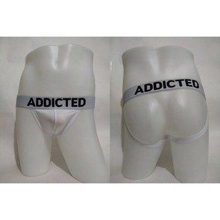 กางเกงในชาย Addicted Jockstrap สีขาว