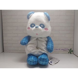 ตุ๊กตา AAA E-Panda Tartan Check Plush Tissue Case