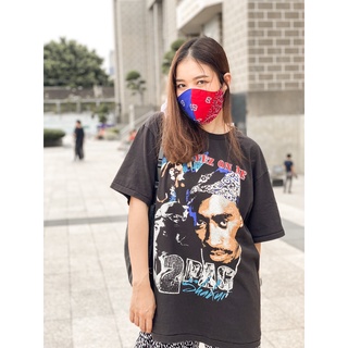 [S-5XL] TUPAC 02 - UNISEX เสื้อยืดผ้าฟอก เสื้อวง เสื้อทัวร์ ฮิปฮอป