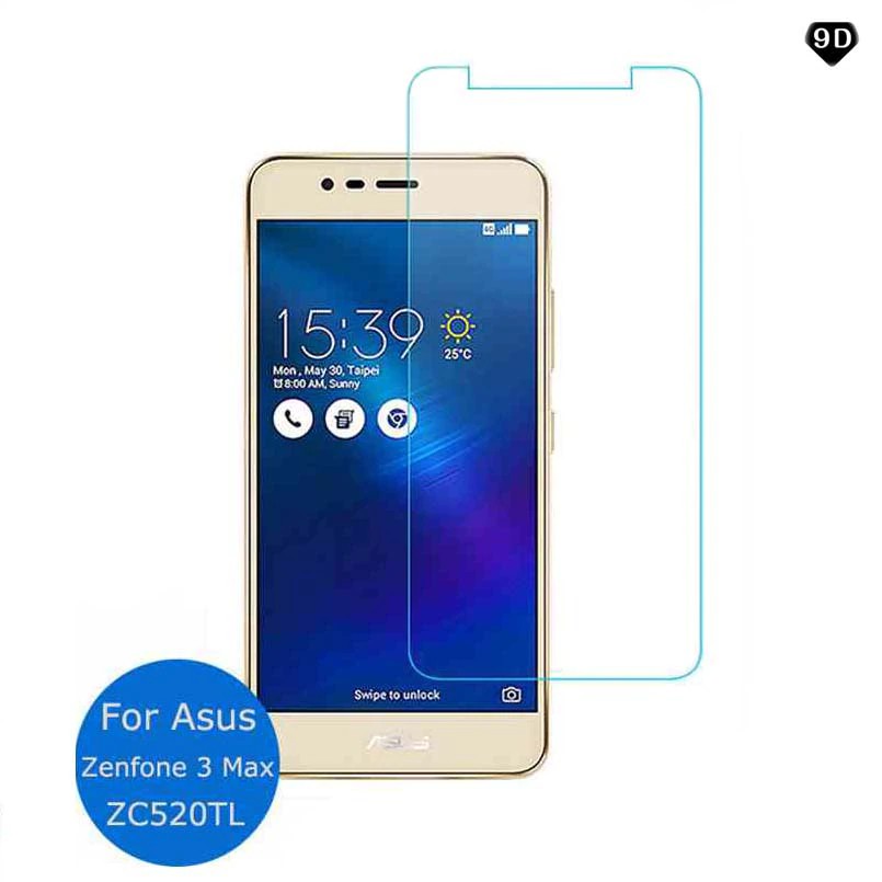 แก้วสําหรับ Zenfone 3 3S MAX ZC520TL ZC553KL ZC521TL โทรศัพท์กระจกนิรภัยป้องกันหน้าจอฟิล์ม
