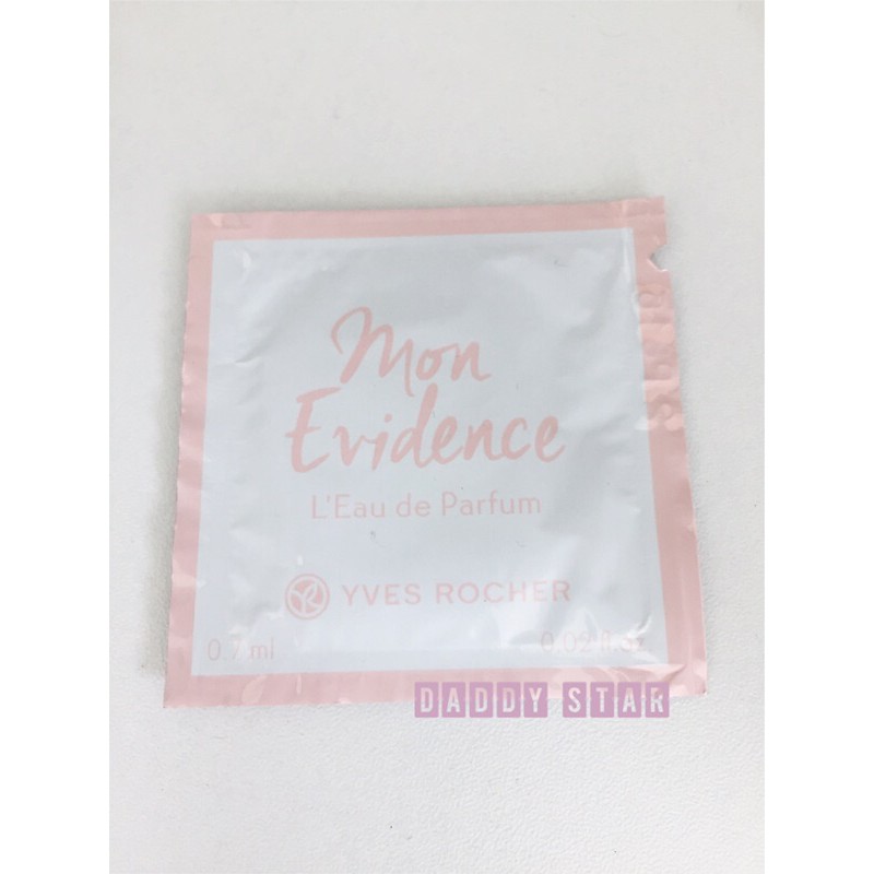 Yves Rocher Mon Evidence Eau De Parfum แผ่นน้ำหอม อีฟโรเช่