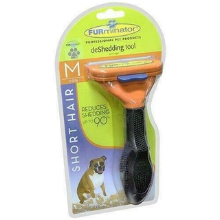 FUR-minator de-Shedding Tool for Short Hair Dogs Medium 21-50lbs Pet hair removal brush comb