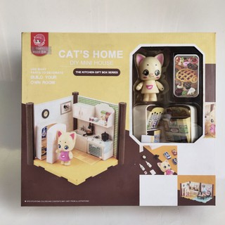 CATS HOME DIY MINI HOUSE บ้านแมวของเล่น