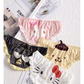 Kitty Sanrio กางเกงใน️ญี่ปุ่น️ผู้หญิงกางเกงในผ้าฝ้ายแต่งลูกไม้ เซ็กซี่ น่ารัก ผ้าดีมาก