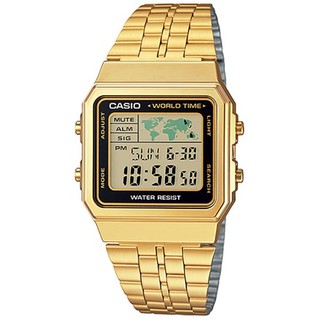 CASIO รุ่น A500WGA-1D DATABANK World time Lady Watch