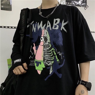 Sweet เสื้อสติช-แพทริคสตาร์ เสื้อยืดวัยรุ่น ตัวใหญ่ สกีนลายน่ารัก ใส่แล้วสบาย ดูดีมากก F77