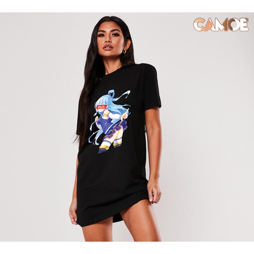 เสื้อยืดชุด Kaos Anime Waifu Aqua Konosuba