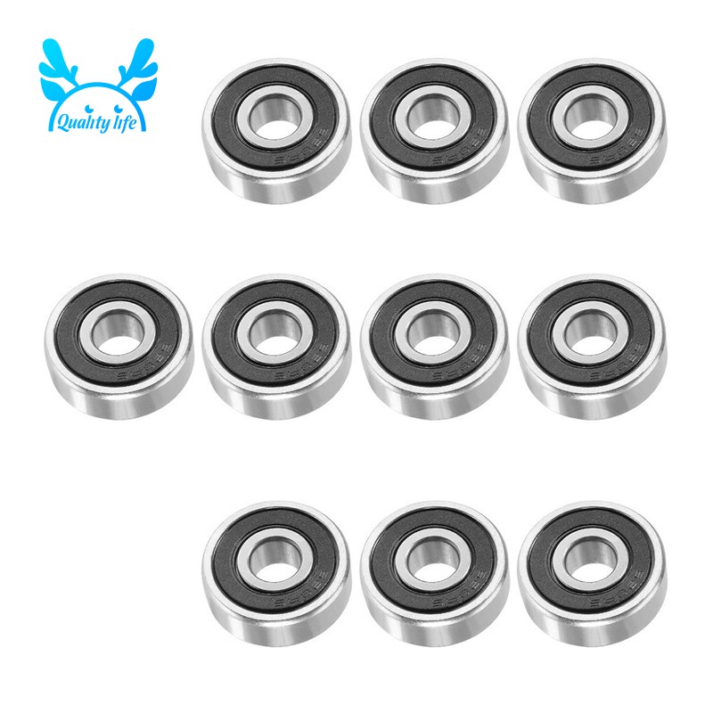 ✨10pcs 628RS 8mmx24mmx8mm Double Sealed Miniature Deep Groove Ball Bearing