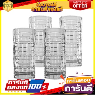 แก้วน้ำ KECH EDIT 380 มล. แพ็ก 4 ใบ แก้วน้ำ GLASS TUMBLER KECH EDIT 380ML PACK4