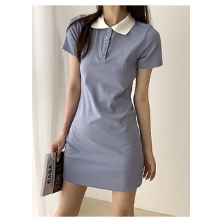 Loli polo dress (ส่งฟรี ems)