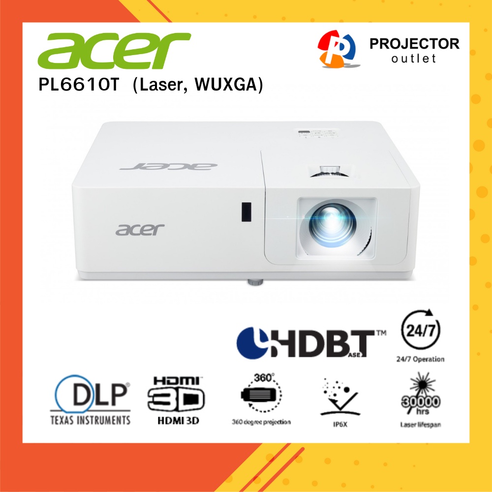 Acer Projector รุ่น PL6610T (Laser 5,500 Lumens WUXGA )