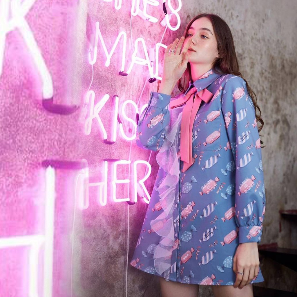 KAYASIS~ | YE07 CANDY CRUSH SHIRTDRESS