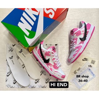 💗พร้อมส่งรองเท้า nike sb chunky dunky สีชมพู💓🐄#HiEnd