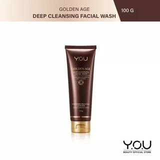 Y.O.U Golden Age Deep Cleansing Facial Wash 100 g. ทำความสะอาดรูขุมขนอย่างล้ำลึกและขจัดเครื่องสำอาง