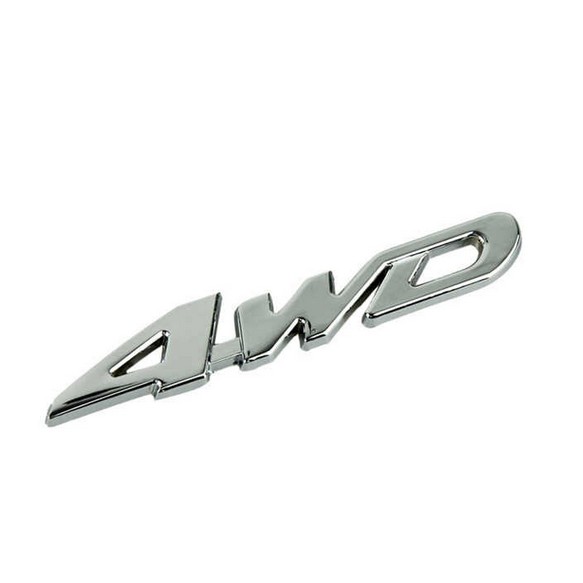 โลโก้ตัวอักษร ติดหลัง แต่งรถยนต์ ขับเคลื่อนสี่ล้อ 4WD Displacement Emblem Badge Car Sticker Logo for honda mitsubish