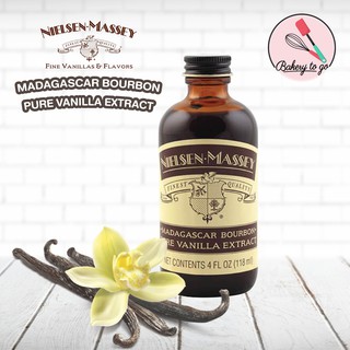 Bakery to Go วานิลลาสกัด Nielsen-Massey Madagascar Bourbon Pure Vanilla Extract 4 oz (118 มล.)