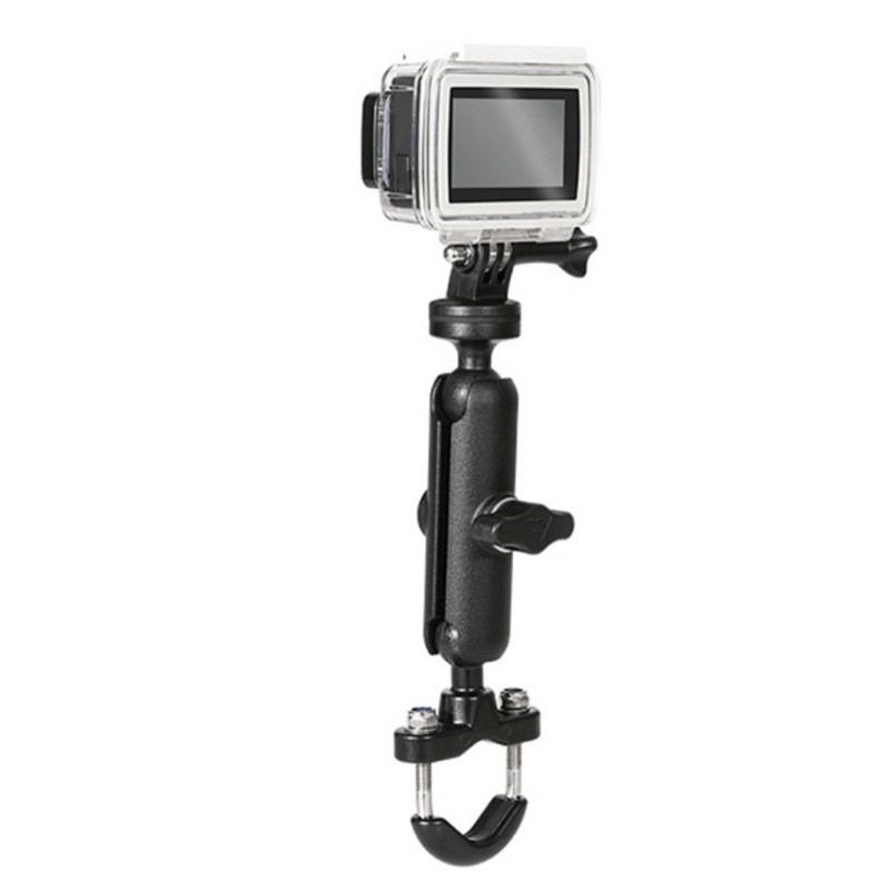 MotoWolf ขาจับแฮนด์ / ขาใส่ช่องกระจกมองหลัง พร้อมหัวบอล วัสดุอย่างดี สำหรับกล้อง GOPRO กล้องแอคชั่น for Action camera - รูปที่ 4