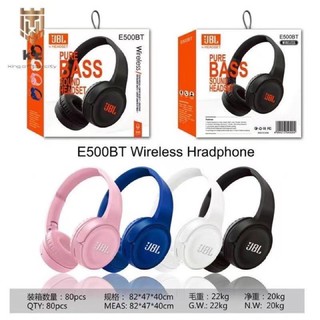 หูฟังบลูทูธไร้สาย JBL E500bt pure BASS sound headsetประกัน3เดือน