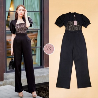 Jumpsuit​ ขายาว แขนพอง 🌷🧸VR Signature​ by VORA 🧸🌷