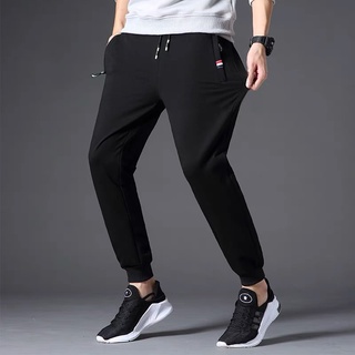 [กระเป๋าซิป] กางเกงลำลองผู้ชายกางเกงกีฬาขาหลวมสไตล์เกาหลีกาง…