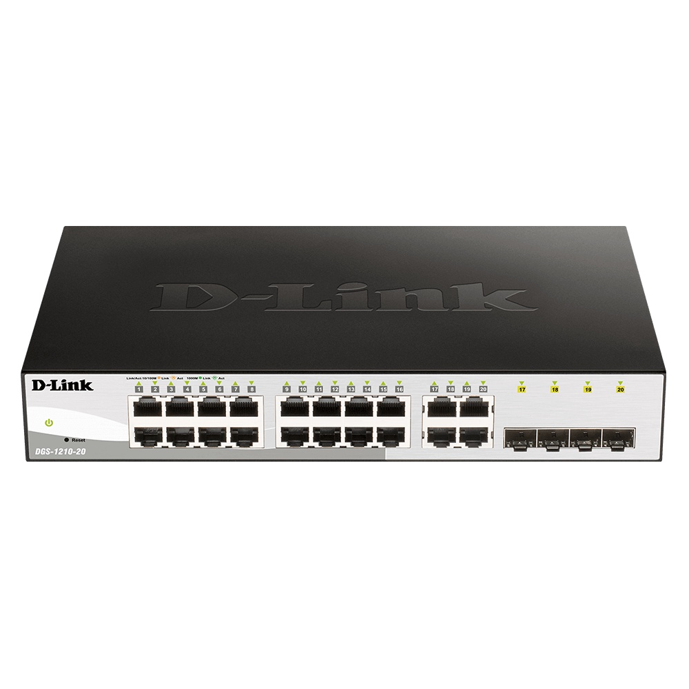 20-Port Gigabit Smart Managed Switch DGS-1210-20