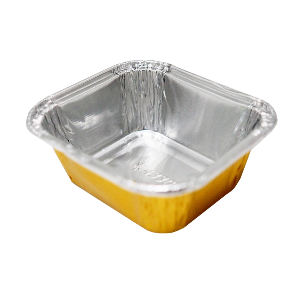 ถาดฟอยล์ 4330-P พร้อมฝา สีทอง Star Products 10 ชิ้น/แพ็ค